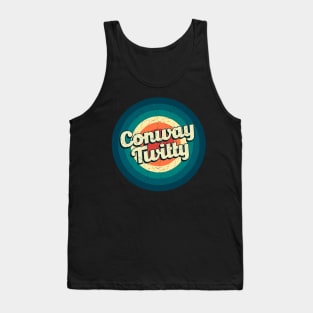 Graphic Conway Name Retro Vintage Circle Tank Top